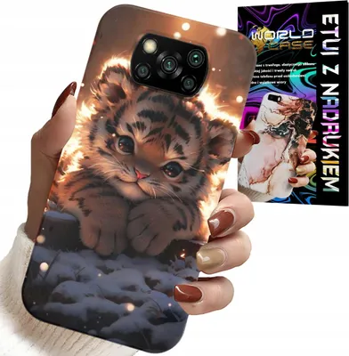 Produktbild von Hülle für Xiaomi Poco X3 mit Aufdruck: Süßer Tiger