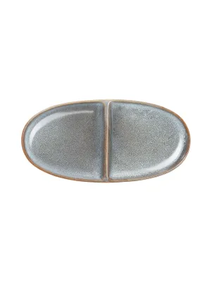 Produktbild von ASA Aperitifteller 2-geteilt, oval, denim 20 x 10 cm, H. 2,2 cm 27122118 /Abverkauf nur solange Vorrat reicht