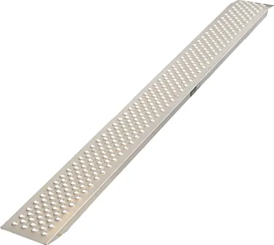 Produktbild von TRUTZHOLM 1 x Alu Auffahrrampe 200 x 22 cm 200 kg gelocht gewölbt rutschhemmedn starr leichte Rampe