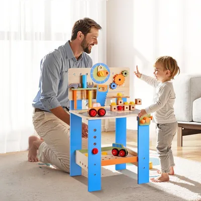 Produktbild von Holzwerkbank für Kinder ab 3 Jahren Spielzeug-Werkbank Rollenspiel-Spielzeugsets