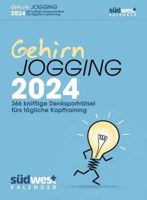 Zdjęcie produktu dla Gehirnjogging 2024 - 314 knifflige Denksporträtsel fürs tägliche Kopftraining - Textabreißkalender zum Aufstellen oder Aufhängen
