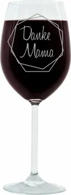 Immagine prodotto di Leonardo Weinglas, Geschenk Stimmungsglas mit Gravur, Moodglas, Danke Mama, 400 ml