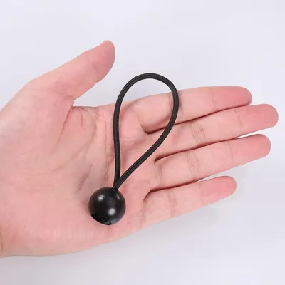 Produktbild von Schwarze Bungee Spannbälle 35x elastisch für Zelte und Banner