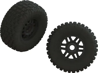 Imagen del producto de Juego de neumáticos Arrma dBoots FORTRESS LP, adheridos, color (2 unidades)