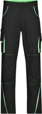 Produktbild von Workwear Pants - COLOR - black/lime-green, Gr. 50