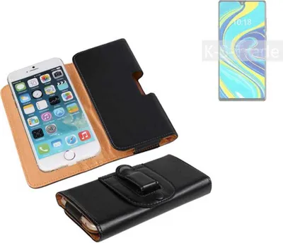 Produktbild von K-S-Trade Schützhülle Handyhülle kompatibel mit Cubot P40 Holster Gürtel Tasche Schutzhülle Handy-Tasche Smartphone Case Seitentasche schwarz 1x