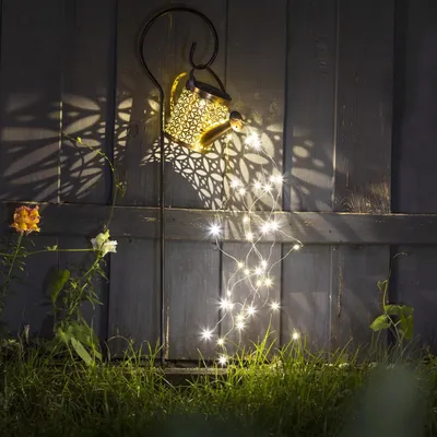 Produktbild von HI LED-Solar Gießkanne mit Lichterkette simuliert ausfließendes Wasser 70418