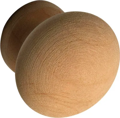 Produktbild von Alles im Griff Möbelknopf Hemera ø 30mm - Möbelknauf aus Holz Tiefe 28mm - Knauf für Schrank, Erle roh