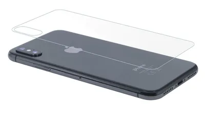 Zdjęcie produktu dla Apple iPhone XS Pancerne szkło ochronne Tylne szkło ochronne Prawdziwe szkło przezroczyste