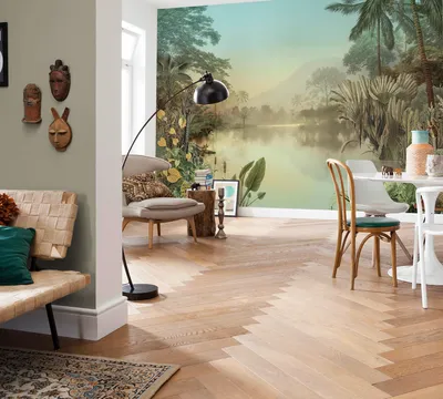Produktbild von Digitaldruck Vlies Fototapete - Lac Tropical - Größe 350 x 250 cm