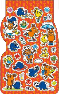 Produktbild von Stickerblock Die Maus 15 x 24 cm,4 Seiten 110 Sticker