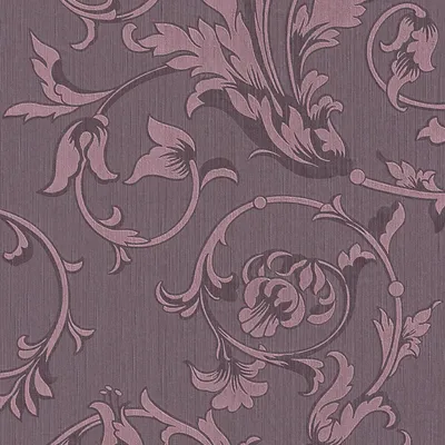 Produktbild von Profhome 956335-GU Textiloptik Vliestapete Blumen matt violett 5,33 m2