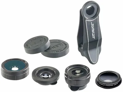 Image de Pack de 4 lentilles pour smartphone / iPhone