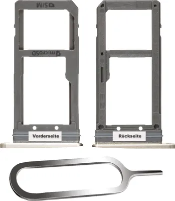 Produktbild von Samsung Galaxy S7 G930F Sim Karten Halter Tray Adapter Fach Stecker Slot + Nadel Gold