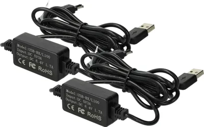 Produktbild von vhbw 2x USB Netzteil kompatibel mit Sony Handycam DCR-TRV145E, DCR-TRV140E, DCR-TRV15E, DCR-TRV14E, DCR-TRV13E, DCR-TRV140 Kamera, Digitalkamera