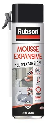 Immagine prodotto di Mousse espandente Rubson per isolamento e sigillatura, versatile - Rubson