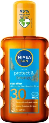Produktbild von Nivea Sun Protect Bronze Oil Spray 200ml Sonne Körperlotion Spf30