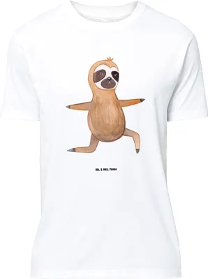 Produktbild von Mr. & Mrs. Panda Größe XL T-Shirt Faultier Yoga - Weiß - Geschenk, Namaste, Shirt, faul, Yogaübungen, Tshirt, mit Spruch