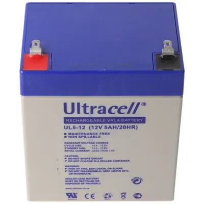 Obrázok produktu pre Olovená batéria Ultracell UL5-12 12V 5Ah AGM olovená gélová batéria