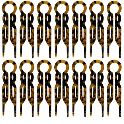 Produktbild von 14 Stück französische Haarnadeln, U-förmige Acetat-Haarnadeln, French Twist Haarnadeln, Damen-Styling-Haarschmuck