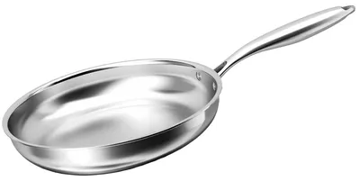 Produktbild von Cheffinger, Bratpfanne 28cm Edelstahl für alle Herdarten Induktion, Silber