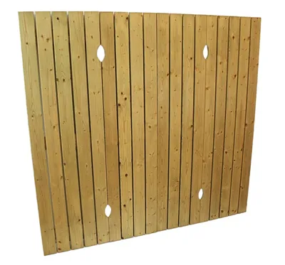 Produktbild von Sandkastendeckel Bär aus Kiefernholz imprägniert Holzdeckel Abdeckung Größe: 165 x 180 cm
