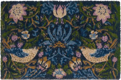 Zdjęcie produktu dla BELIANI Wycieraczka do domu wielokolorowa naturalna włókno kokosowe podszycie antypoślizgowe 40 x 60 cm nowoczesny dodatek do mieszkania
