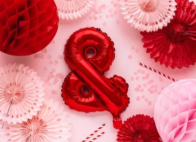 Produktbild von Folienballonschild „&“, 35cm, rot