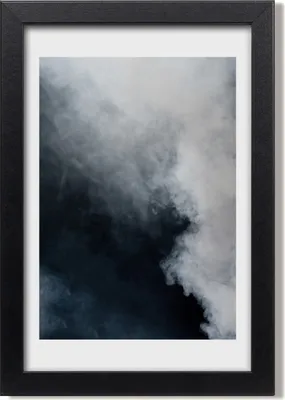 Produktbild von Bild 20x30 MDF-Rahmen, Wandkunst Weißer Rauch