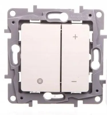 Image de Variateur encastré Legrand Niloe, couleur crème, 400W,tactile