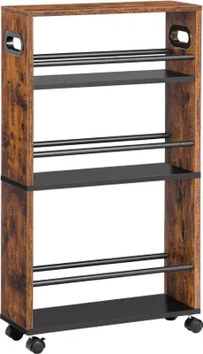 Obrázok produktu pre Kuchynský a kúpeľňový kontajner na kolieskach 45 x 15 x 80 cm, biely