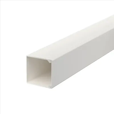 Produktbild von OBO WDK25025RW Wand-u.Deckenkanal ** m.Bodenlochung 25x25x2000 PVC 6191053