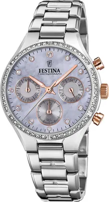 Image de Festina Femme Montre Boyfriend F20401/3 Montre en acier inoxydable argent UF20401/3