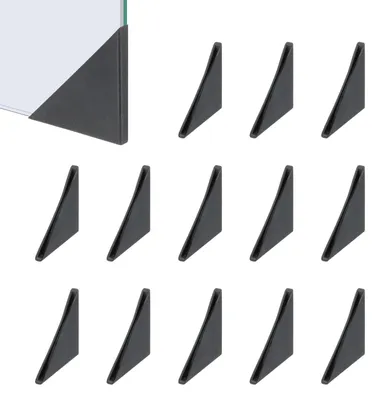 Eckenschützer 60 Stk. 50x2 mm Kunststoff Dreieck Schwarz