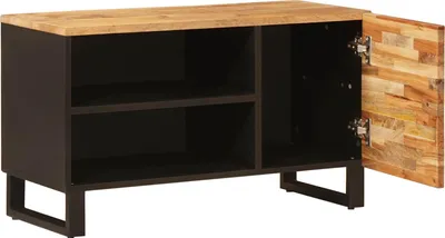 Immagine prodotto di Mobili TV con scaffale vidaXL, marrone, 80 x 33 x 46 cm, legno massello di mango