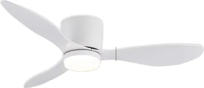 Produktbild von Deckenventilator, Fernbedienung, LED-Licht, Weiß 42 Zoll