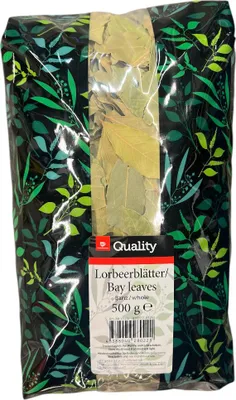 Produktbild von TGQ Lorbeerblätter ganz 500 g getrocknet – Premium‑Gewürz „Laurus nobilis“ im Großgebinde
