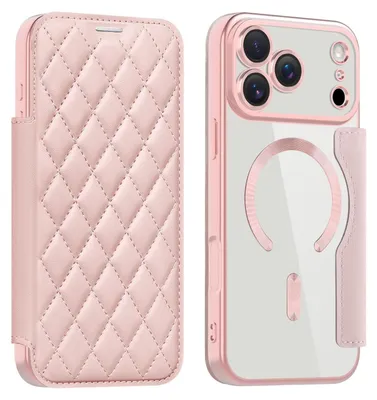 Immagine prodotto di Per Apple iPhone 17 Pro Max 360 gradi Corpo completo Magsafe RFID Anti Data Theft Custodia in  rosa