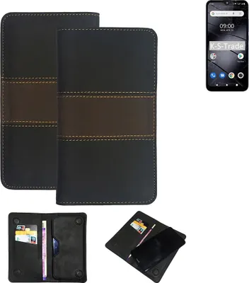Produktbild von K-S-Trade Hülle Handyhülle kompatibel mit Gigaset GS110 Schutzhülle Walletcase Bookstyle Tasche Schutz Case Handytasche Wallet Cover Kunstleder