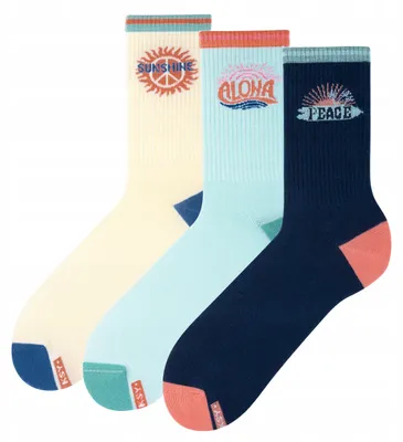 Produktbild von Zooksy Damen Baumwolle Bunte Socken 3er-Pack Set