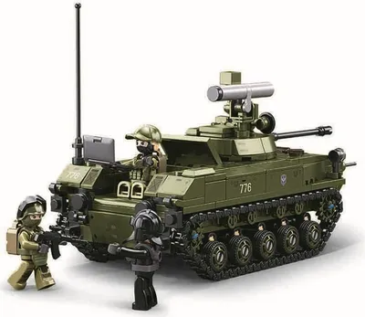 Zdjęcie produktu dla Sluban Model Bricks M38-B1250 Tank BMD-2S w skali 1:35