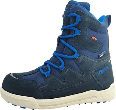 Image de Bottes d'hiver pour enfants Trollkids Finnmark, modèle pour garçons, couleur bleue, chaussures de loisirs