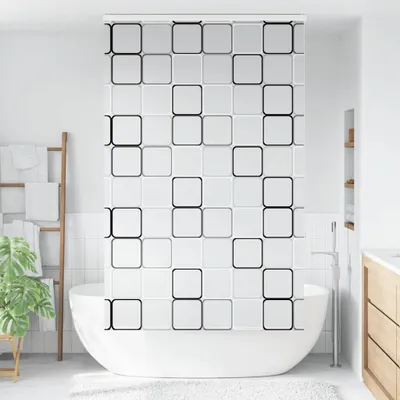 Immagine prodotto di Tenda a Rullo Doccia con Cassonetto 120x240cm Larghezza Tessuto