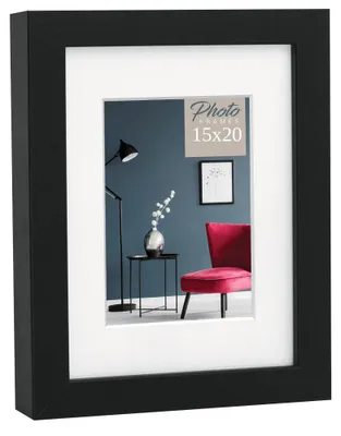 Immagine prodotto di Cornice in legno rettangolare nera per 15x20 cm