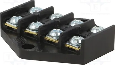 Obrázek produktu pro 1x Svorkovnice 16A, 4 póly, 2,5 mm², šroubové připojení, 450V. Svorky: 8. Model: W-96942. Svorkovnice
