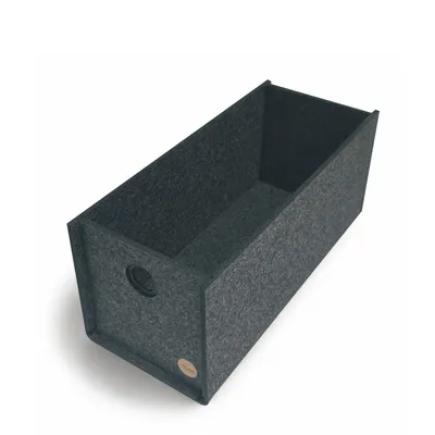Produktbild von Aufbewahrungsbox CARGA Filz 40 x 17 x 17 cm ohne Deckel in anthrazit meliert