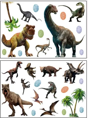 Produktbild von 2 PCS Leuchtende Dinosaurier Wandsticker,Dinosaurier Wandtattoo Kinderzimmer,Selbstklebend Dinosaurier Wandtattoo Kinderzimmer,für Junge Kinderzimmer Schlafzimmer Geschenke