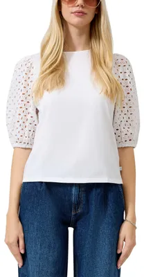 Produktbild von QS Damen Shirt 2180393 0100 weiß XL