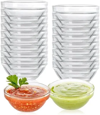 Productafbeelding van Set van 20 Glazen Dipschalen voor Sauzen en Snacks