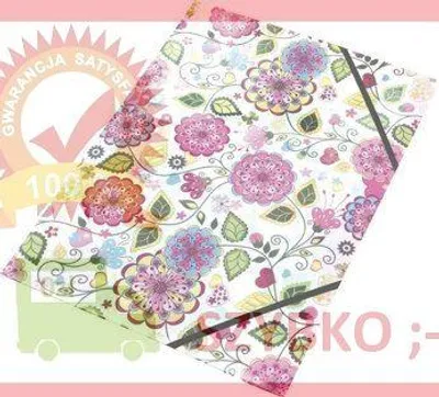 Produktbild von A4-Mappe mit Klettverschluss „Flowers“ – Panta Plast